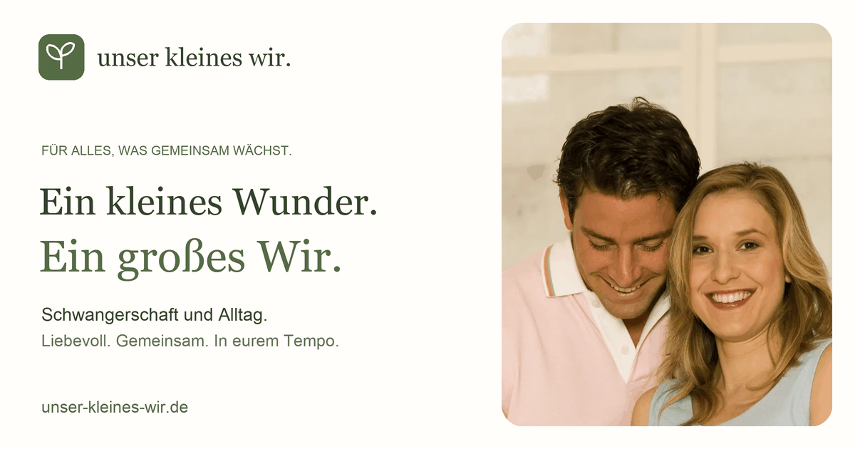 Link-Vorschaubild mit dem Unser-kleines-Wir-Icon, einem Paarfoto und dem Text Ein kleines Wunder. Ein großes Wir.